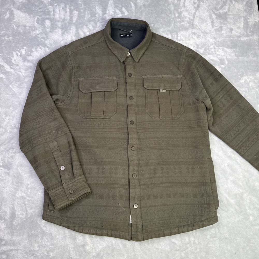 Jetty Hull Jacket Men's Size XL Olive Green